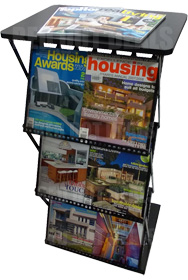 Brochure/Leaflet/Literature Holders/Stands/Display/Racks/Concertina 4 with Table